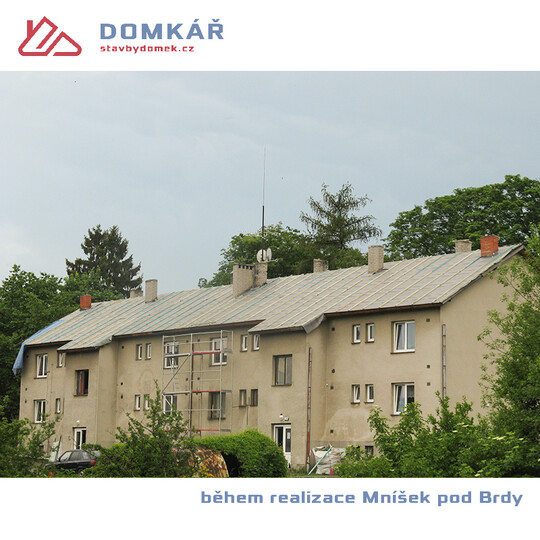 rekonstrukce střechy MNÍŠEK POD BRDY