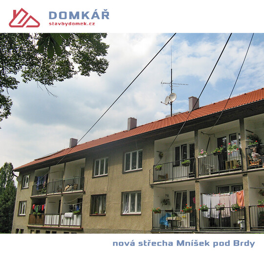 rekonstrukce střechy MNÍŠEK POD BRDY