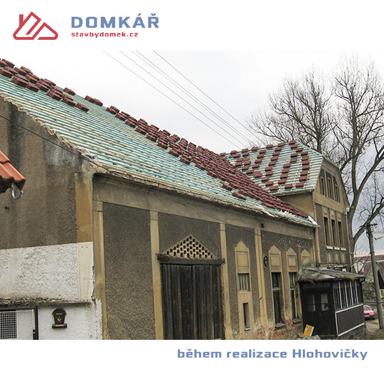 rekonstrukce střechy HLOHOVIČKY
