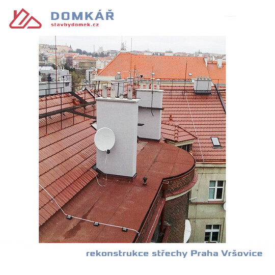 rekonstrukce střechy PRAHA VRŠOVICE