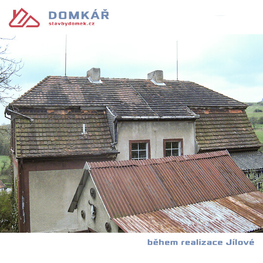 rekonstrukce střechy JÍLOVÉ