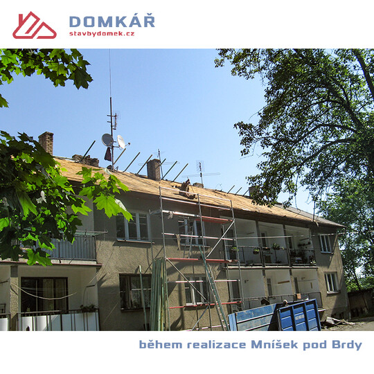 rekonstrukce střechy MNÍŠEK POD BRDY