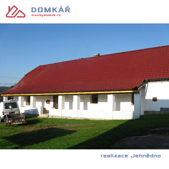 rekonstrukce střechy JEHNĚDNO