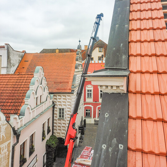 2025 | TÁBOR | Střelnická 222 | rekonstrukce střechy a historické fasády