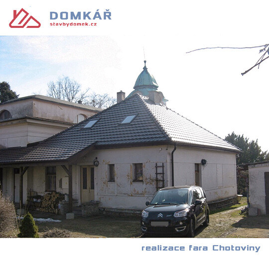 rekonstrukce střechy fary CHOTOVINY