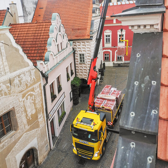 2025 | TÁBOR | Střelnická 222 | rekonstrukce střechy a historické fasády